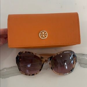 Tory Burch Rose Tortoise Shell Sunglasses